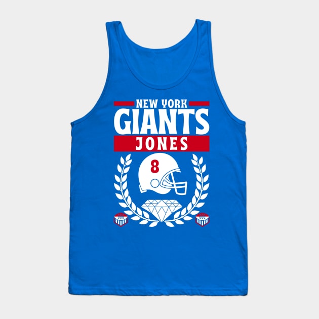 New York Giants Jones 8 Edition 2 Tank Top by Astronaut.co